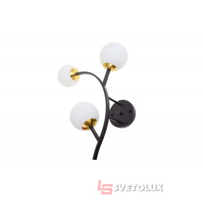 Стельова люстра BR-01 644C/3 E27 BK/WH Brille