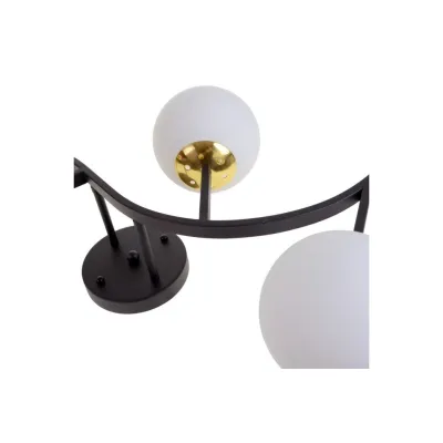 Стельова люстра BR-01 644C/5 E27 BK/WH Brille