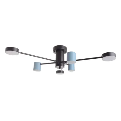 Світлодіодна люстра BR-01 646C/6 LED 42W BK/BL Brille