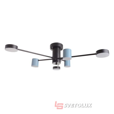 Светодиодная люстра BR-01 646C/6 LED 42W BK/BL Brille