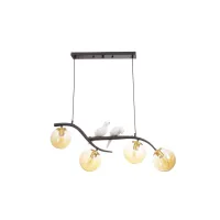 Потолочная люстра на 4 лампочки BR-01 650S/4 E27 BK Brille Потолочная люстра на 4 лампочки BR-01 650S/4 E27 BK Brille