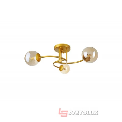 Стельова люстра на 3 лампочки BR-01 651C/3 G9 G Brille