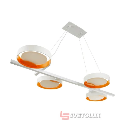 Светодиодная люстра BR-01 666S/4 LED 20W NW WH/G