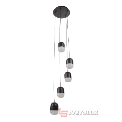 Светодиодная люстра BR-01 674S/5 LED 35W BK Brille
