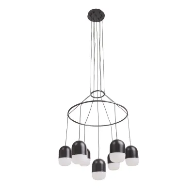 Светодиодная люстра BR-01 674S/7 LED 49W BK