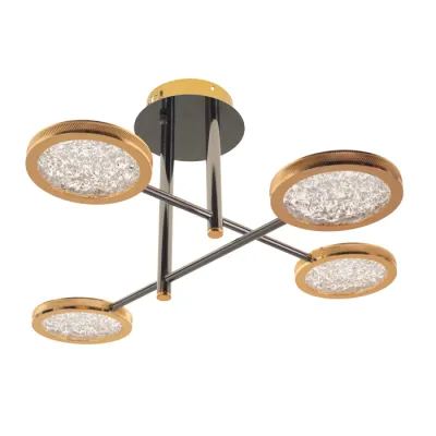 Светодиодная современная люстра Brille BL-668S/4 32W G/BK