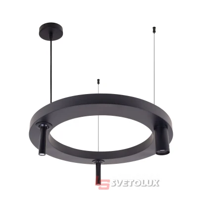Люстра светодиодная GU10 5W*2+7W BK "60 (BR-01 689S/3) Brille