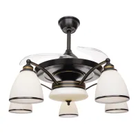 Люстра-вентилятор Brille BKL-910S/18W+5 E27 RM