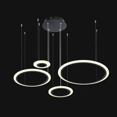 Подвесная люстра модерн BR-925S/4 LED 120W*2 BK Brille