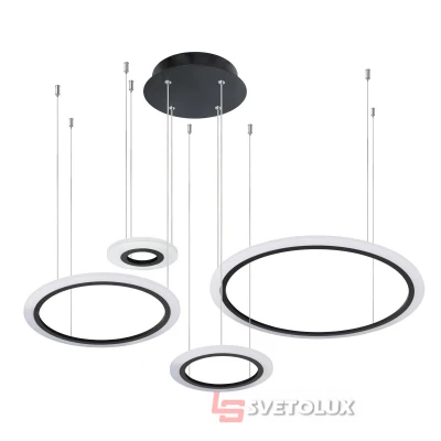 Подвесная люстра модерн BR-925S/4 LED 120W*2 BK Brille