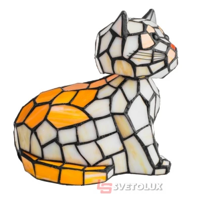 Настільна лампа Brille BR-613T/1 E14 "Кот" Тіффані