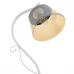 Настольная лампа декоративная белая и золотистая LK-699T/1 E27 WH+FG Brille