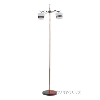 Торшер Brille LK-708F/2 E27 BK+FG