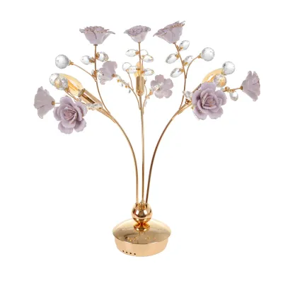 Настільна лампа флористика BKL-527T/3 E14 GD