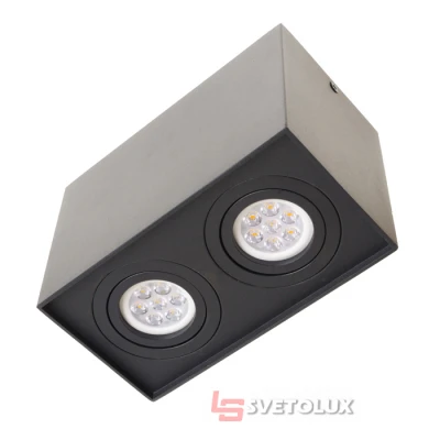 Підсвічування тубус Brille AL-727/2 GU10 BK IP20