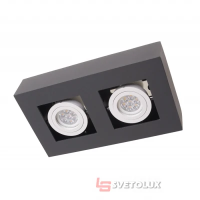 Підсвічування тубус Brille AL-728/2 GU10 BK IP20