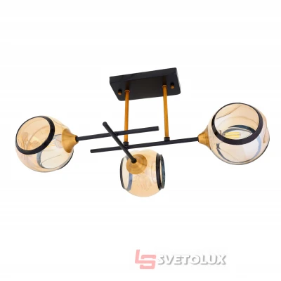 Люстра потолочная Е27 180W BK/JGT (BL-699C/JGT (BL-699C/3) Brille