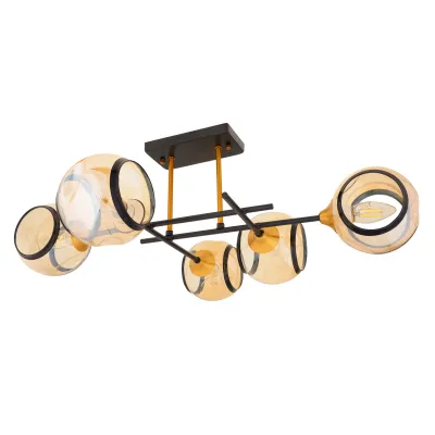 Люстра потолочная Е27 300W BK/JGT (BL-699C/5) Brille