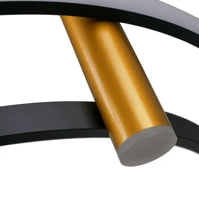 Люстра подвесная светодиодная 40W WW BK+GD (BR-01 692S/4) Brille