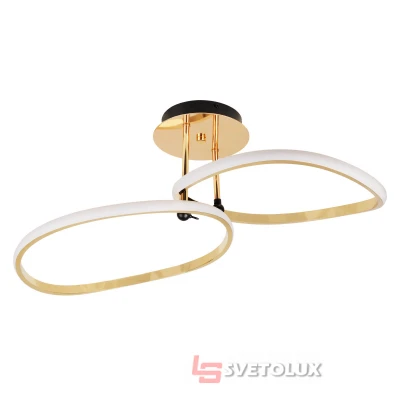 Люстра светодиодная 40W WW G/BK (BR-01 693C/2) Brille
