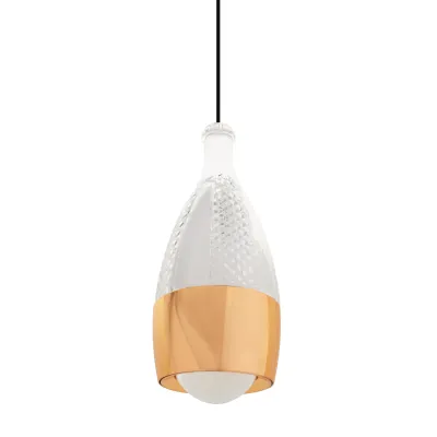 Подвесной LED светильник из стекла BR-01 484S/1 12W G Brille