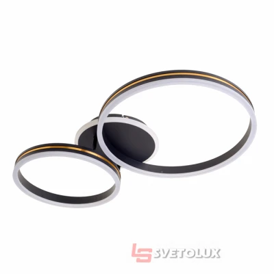 Светодиодная люстра Brille WBL-54C/2 53W BK/G