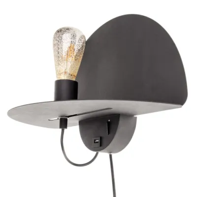 Полка-бра Brille BL-547W/1 E27 BK