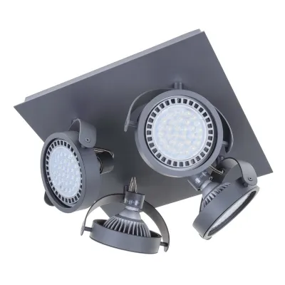 Подсветка накладная поворотная для офиса MS-09/4 GU10 DGY Brille