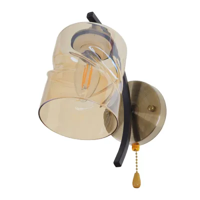 Бра Brille LK-664W/1 E27 AB+BK