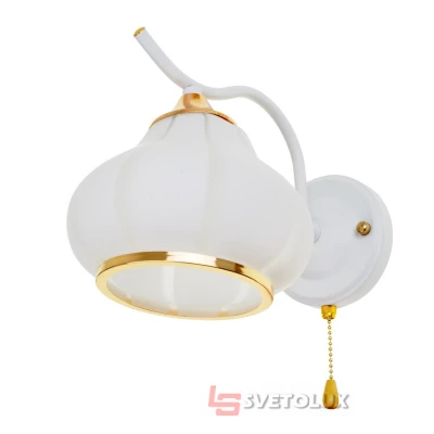 Бра настенное накладное классическое LK-681W/1 E27 WH+FG Brille