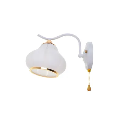 Бра настенное накладное классическое LK-681W/1 E27 WH+FG Brille Бра настенное накладное классическое LK-681W/1 E27 WH+FG Brille