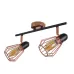 Светильник спот потолочный накладной лофт HTL-211/2 E14 BK+RG Brille