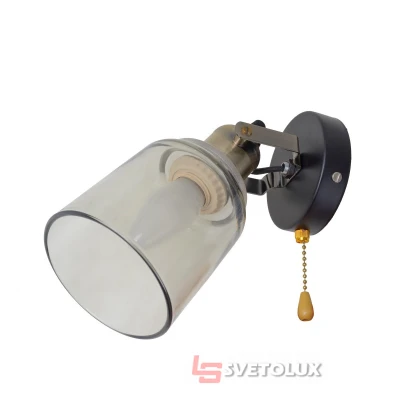 Бра настенное накладное лофт LK-687W/1 E27 AB/BK Brille
