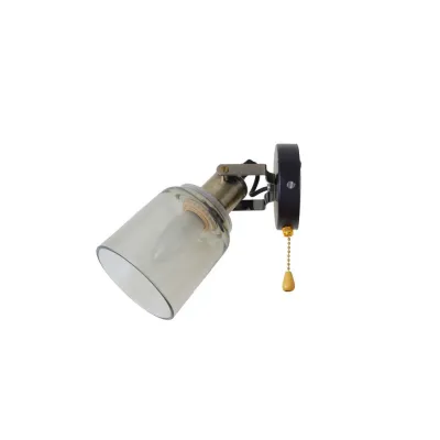 Бра настенное накладное лофт LK-687W/1 E27 AB/BK Brille