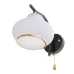Бра зі Шнуровим вимикачем чорне LK-712W/1 E27 BK+FG Brille