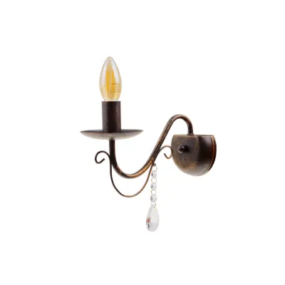 Настенное бра свечка BCL-734W/1 E14 BK/G