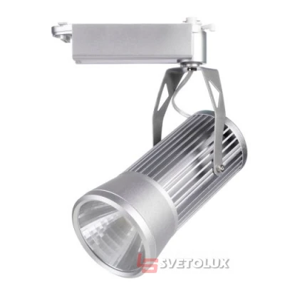 Прожектор трековий Brille LED-406/30W CW COB SL
