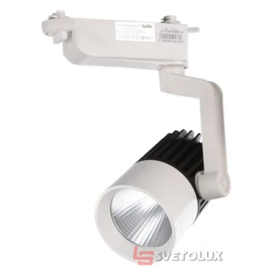 Прожектор трековий Brille LED-415/25W CW WH/BK COB