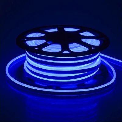 Светодиодная лента влагозащищенная 220V 14.4W 3014 Blue NEON IP67 1m (BY-034/120) Brille Светодиодная лента влагозащищенная 220V 14.4W 3014 Blue NEON IP67 1m (BY-034/120) Brille