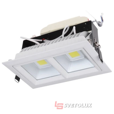 Светильник потолочный LED встроенный LED-233/2x20W CW Brille