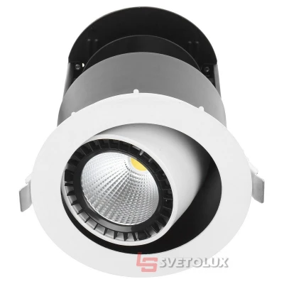 Светильник потолочный LED встроенный LED-57/24W WW WH COB Brille