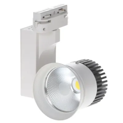 Прожектор трековый Brille KW-54/15W NW WH/BK LED
