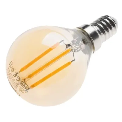 Лампа світлодіодна Brille LED E14 4W WW G45 COG (мат. золото)