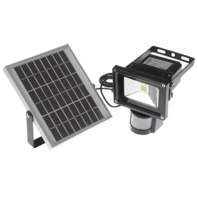 Прожектор светодиодный Brille HL-42/10W LED SMD CW IP65 с датчиком движения