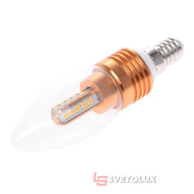 Светодиодная лампа Brille E14 5W 20 pcs WW C37-A SMD2835 (copper)