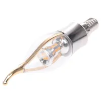 Светодиодная лампа Brille E14 5W 24 pcs WW CL37-A SMD2835 (silver)