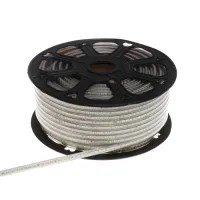 Світлодіодна стрічка Brille BY-028/120 220V 100м 2835 CW WHITE PCB IP65