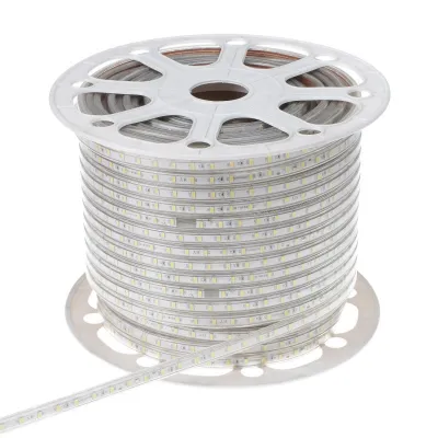Светодиодная лента влагозащищенная теплый оттенок 220V 3.8W 5730 WW IP65 1m (BY-033/60) Brille