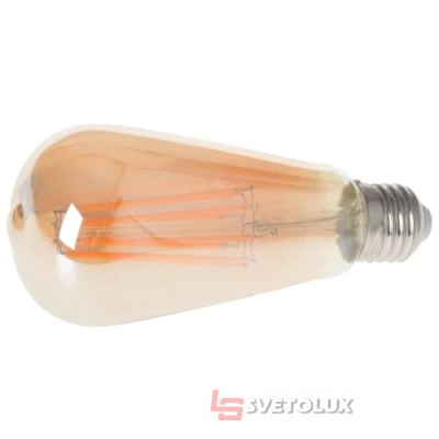 Светодиодная лампа Brille LED E27 9W WW ST64 COG (мат. золото)