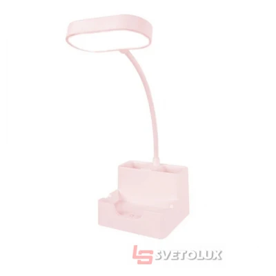 Настольная лампа LED з USB 5W Pink (SL-125) Brille